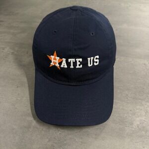 Houston Astros Hat New Era Cap Hate Us 9Twenty‎ Official 100% Cotton Adjustable